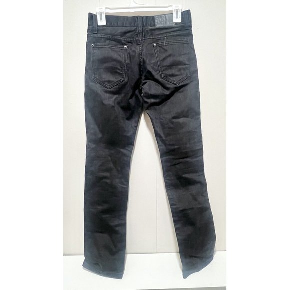 Smith & Graham Hustle Today Boys Youth Army Black Ripple Denim Jeans Size 14 - Picture 7 of 9